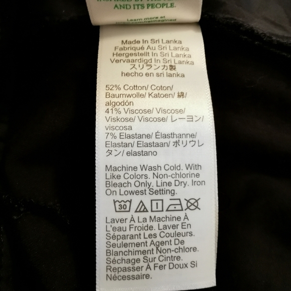 J Crew Kelsey Black Cotton/Viscose Flare Pant - Sz 4 - Picture 8 of 11